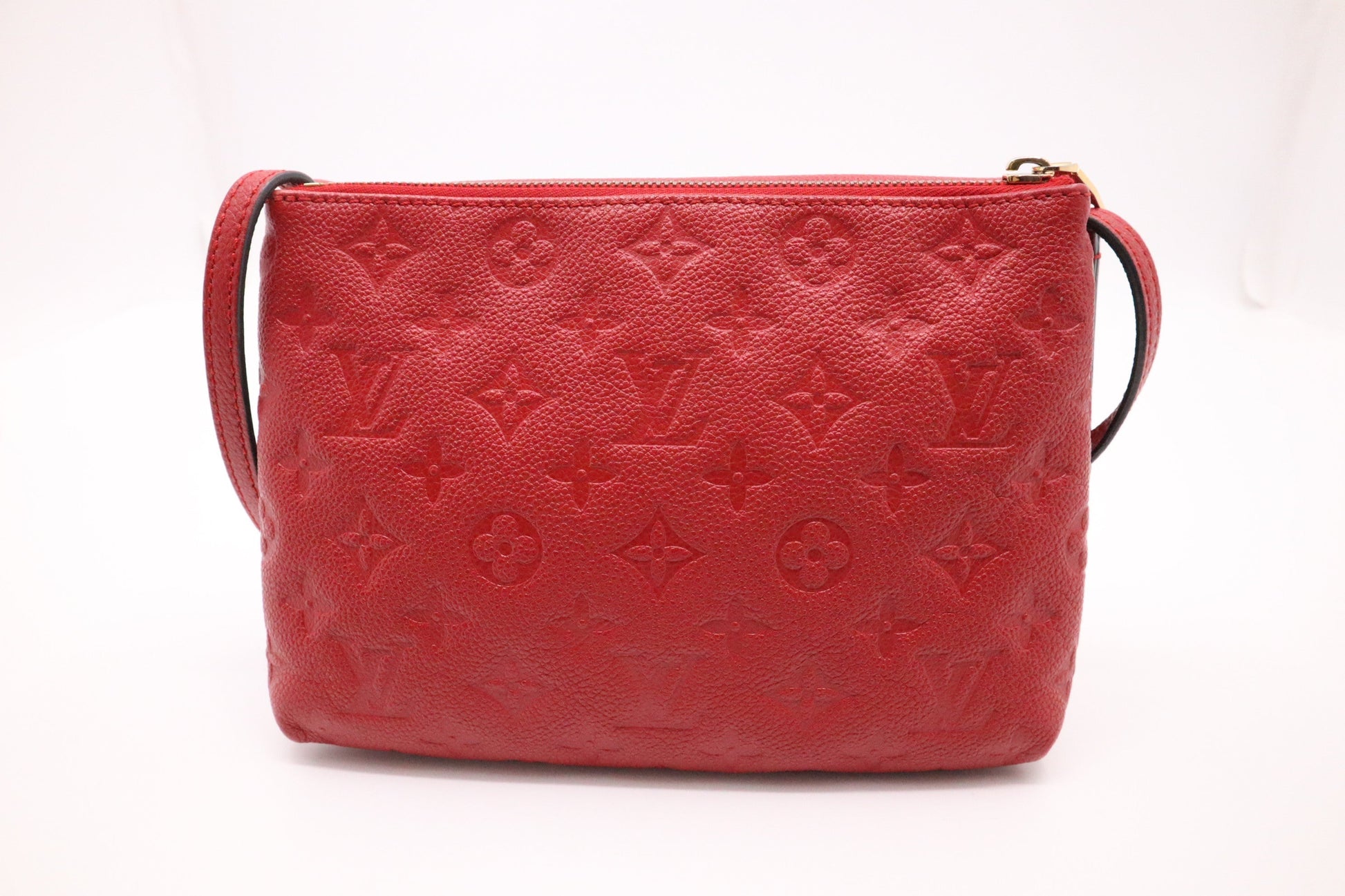 Louis Vuitton Twice Red Leather Empreinte Crossbody Bag