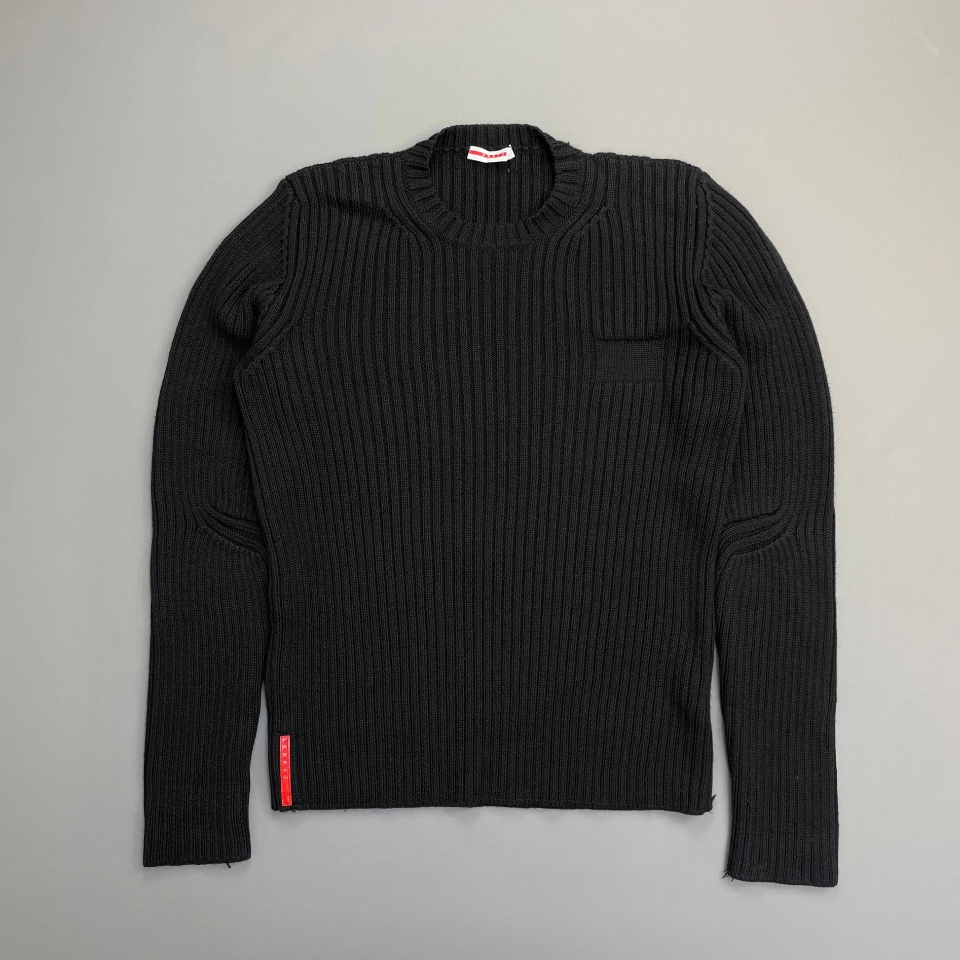 Prada Handbag Sport 00s Heavy Ribbed Wool Technical Knit