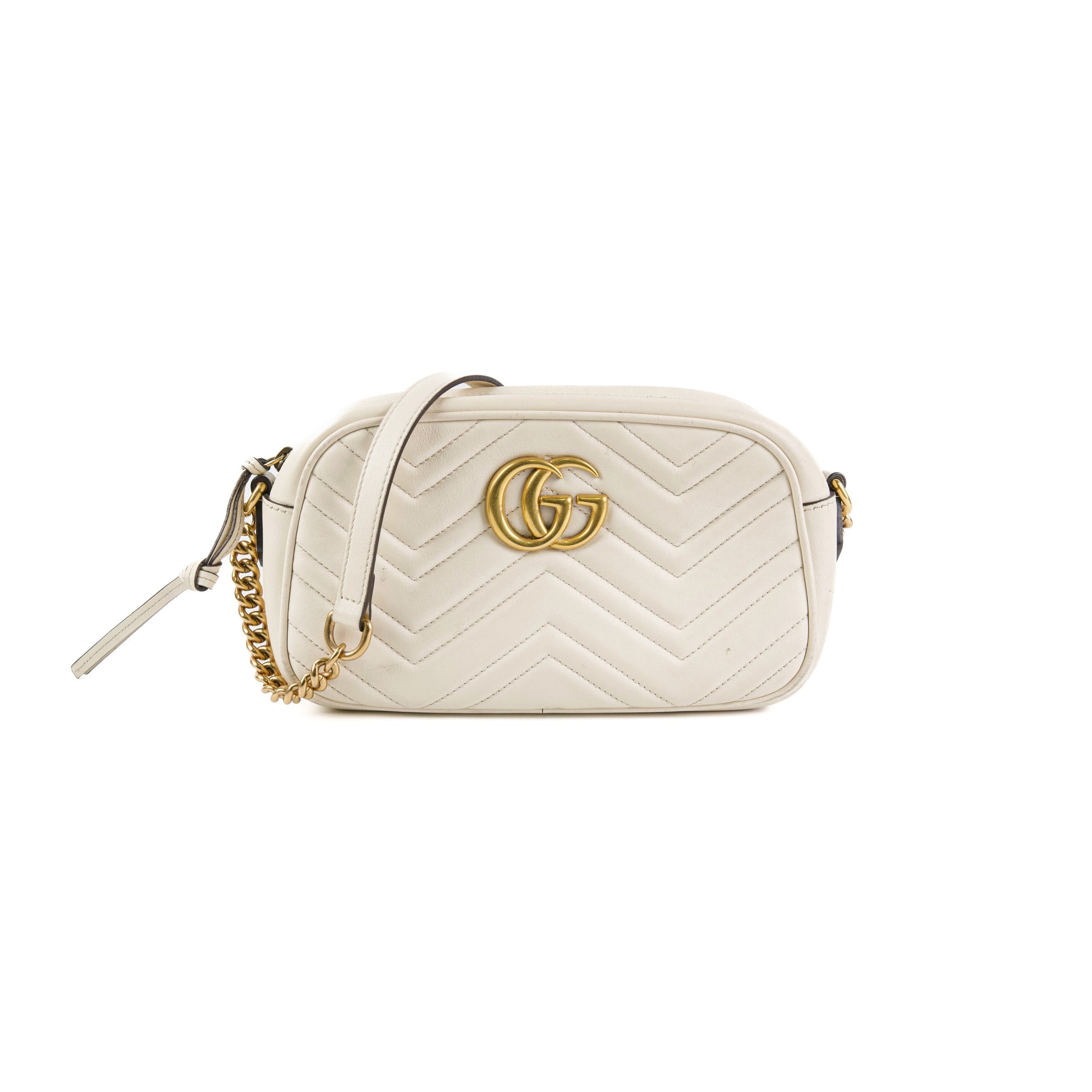 Gucci Marmont Crossbody Bag White Small