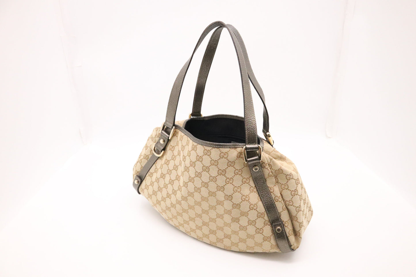 Gucci Abbey GG Canvas Beige Shoulder Bag