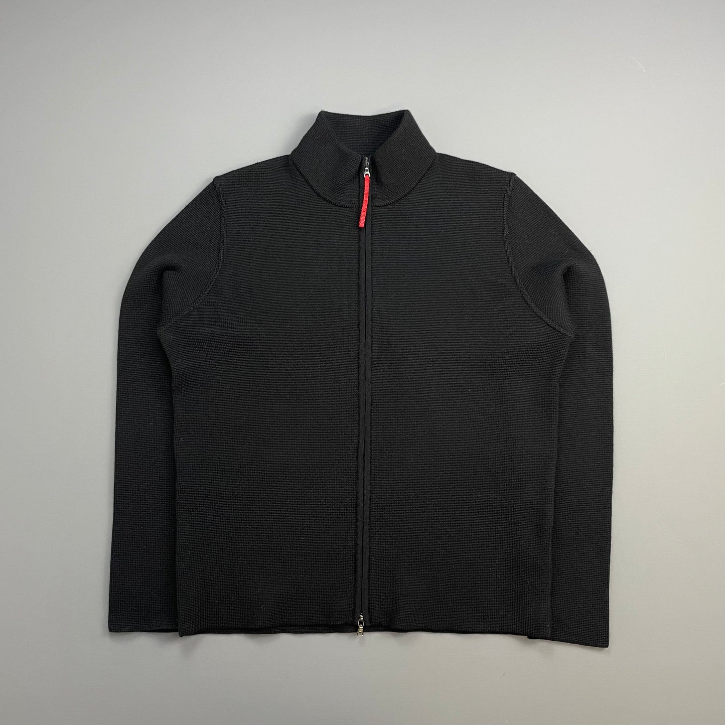 Prada Bag Sport 00s Heavy Wool Knit Cardigan Jacket Black Mini Mini Bag