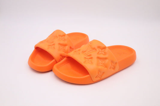 Louis Vuitton Waterfront Mules Orange Shoes