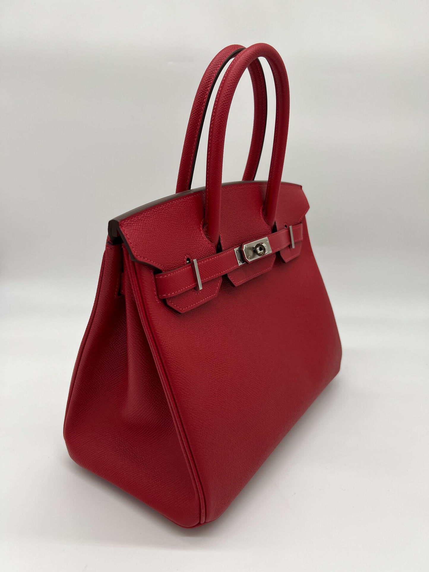 Gucci Hermes Birkin Rouge Cas Ue Epsom Palladium Travel Bag