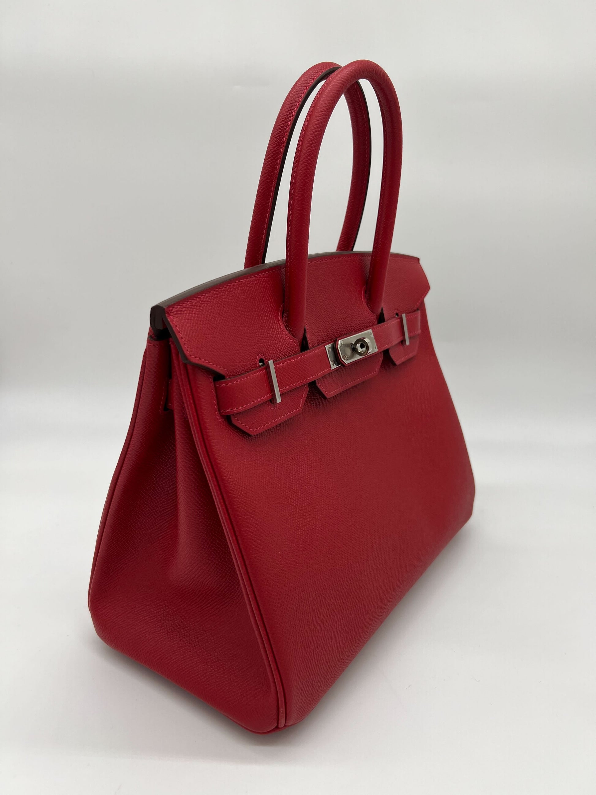 Gucci Hermes Birkin Rouge Cas Ue Epsom Palladium Travel Bag