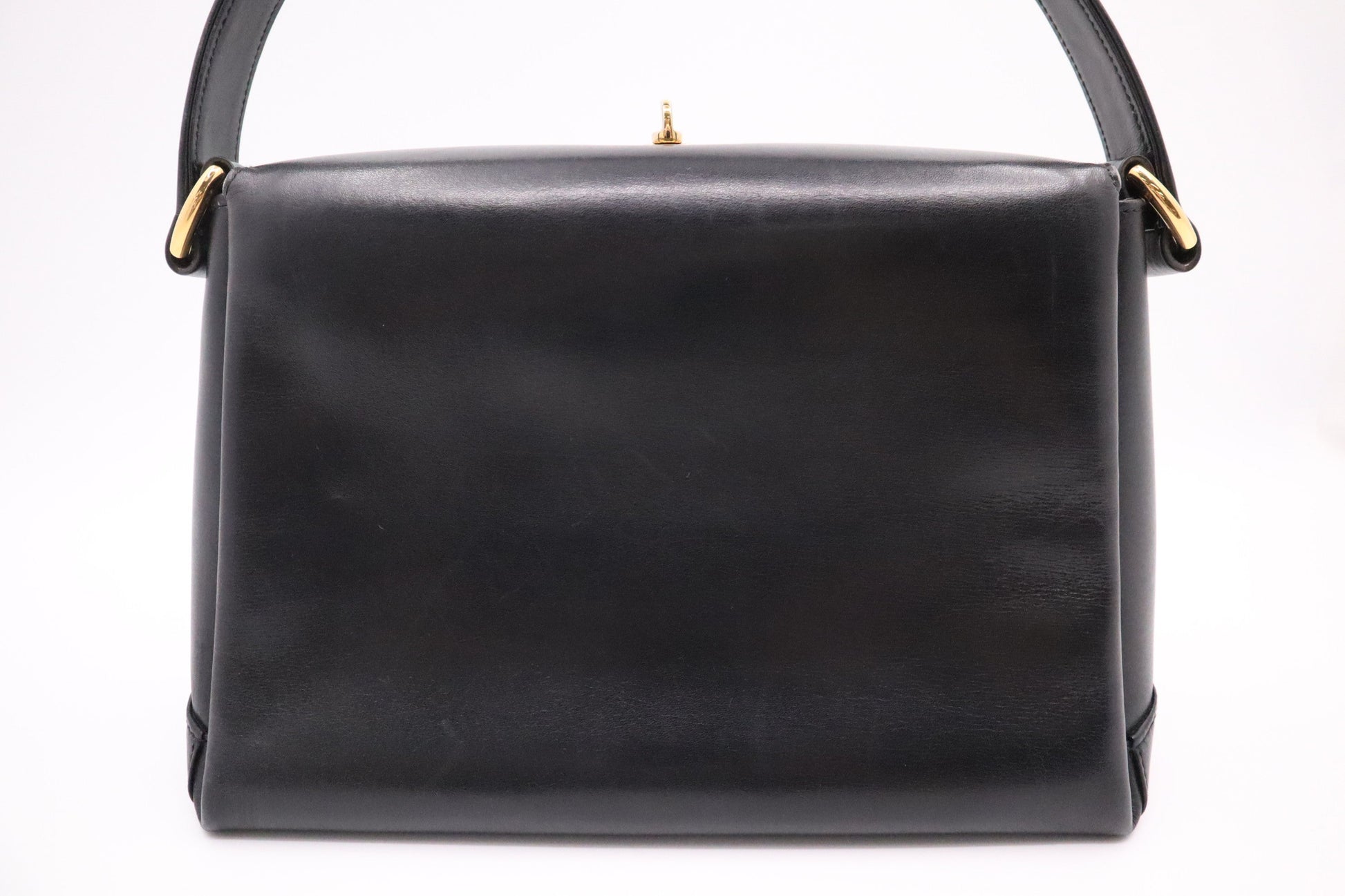 Gucci Handbag In Leather Black Travel Bag