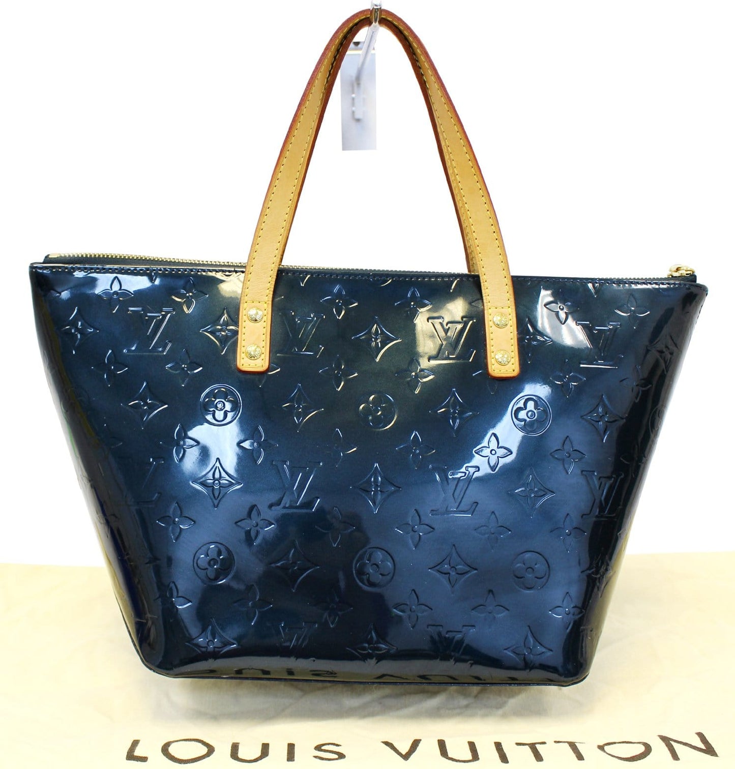 Louis Tote Bag Nuit Vernis Bellevue Pm Monogram Blue