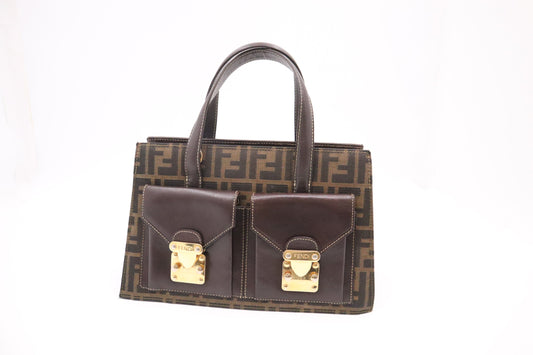 Fendi Handbag In Zucca Canvas Travel Bag Zucca Canvas 4