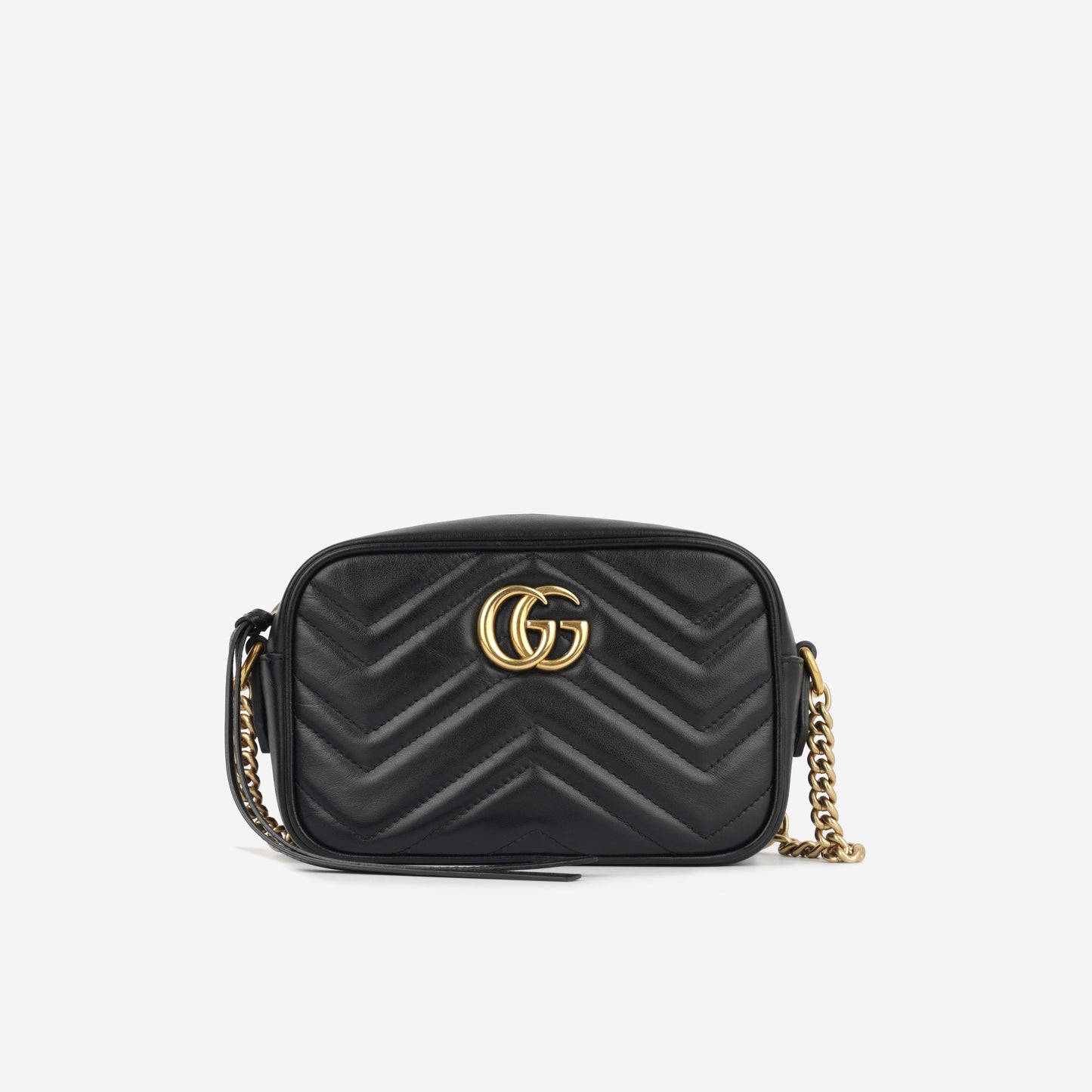Gucci Marmont Camera Bag Mini Shoulder Bag Calfskin Ghw