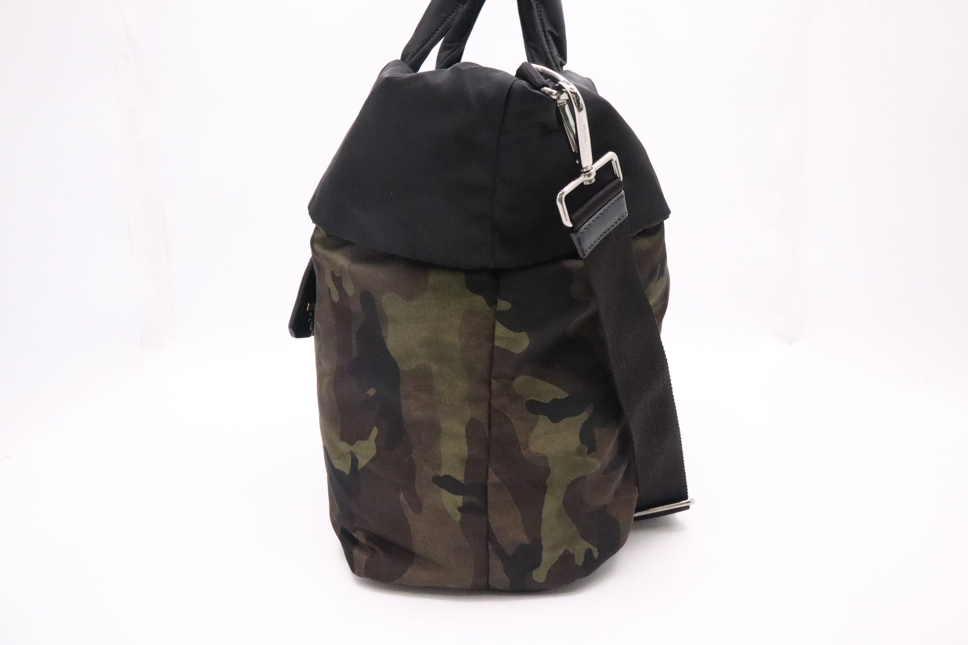 Prada Reversible Tote In Camouflage Handbag Canvas Nylon Tote Bag