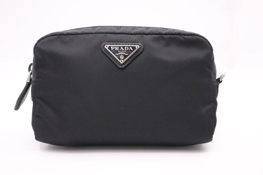 Prada Pouch In Handbag Canvas Nylon Travel Bag