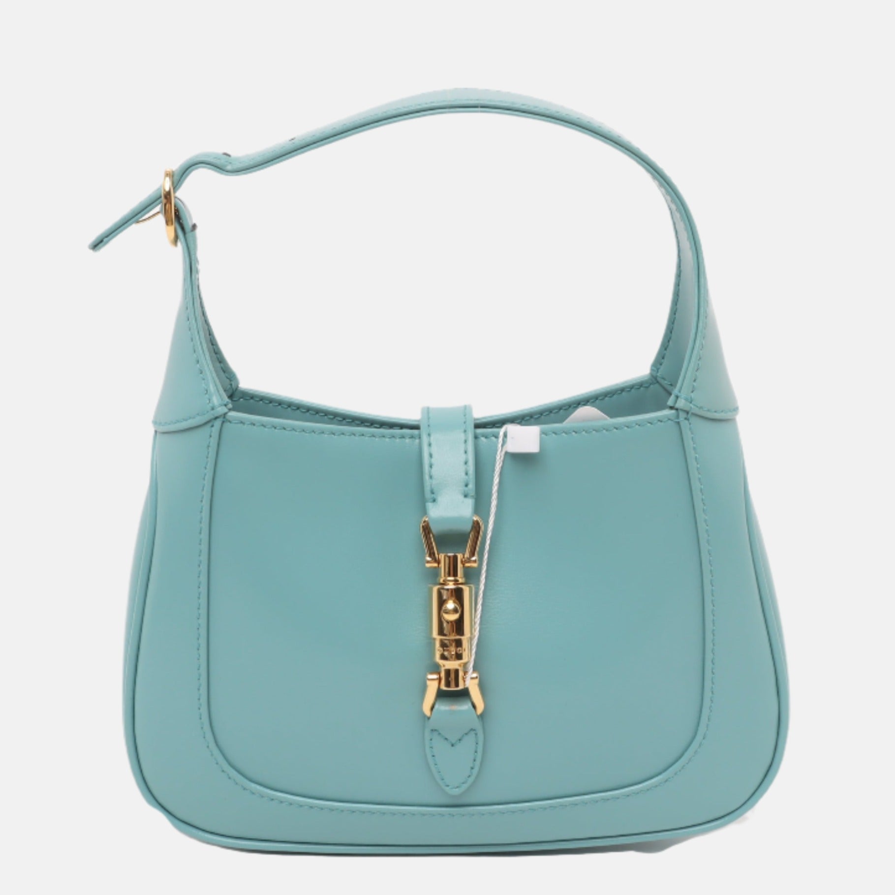 Gucci Jackie Adjustable Strap Leather Blue Mini Bag Strap 1