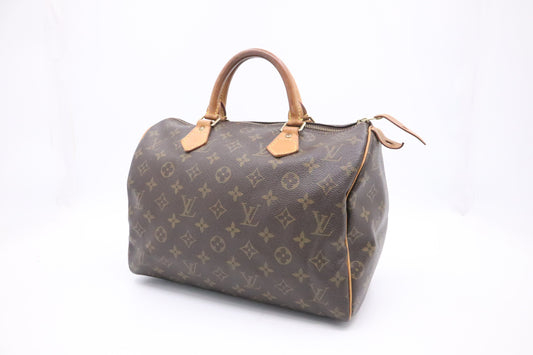 Louis Vuitton Speedy 30 Monogram Canvas Handbag Canvas 4