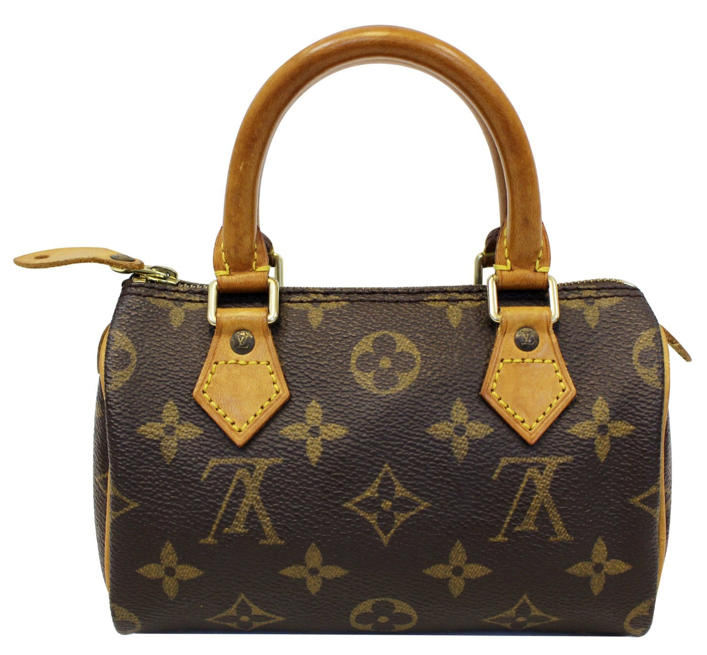 Louis Speedy Satchel Handbag Monogram Mini Travel Bag