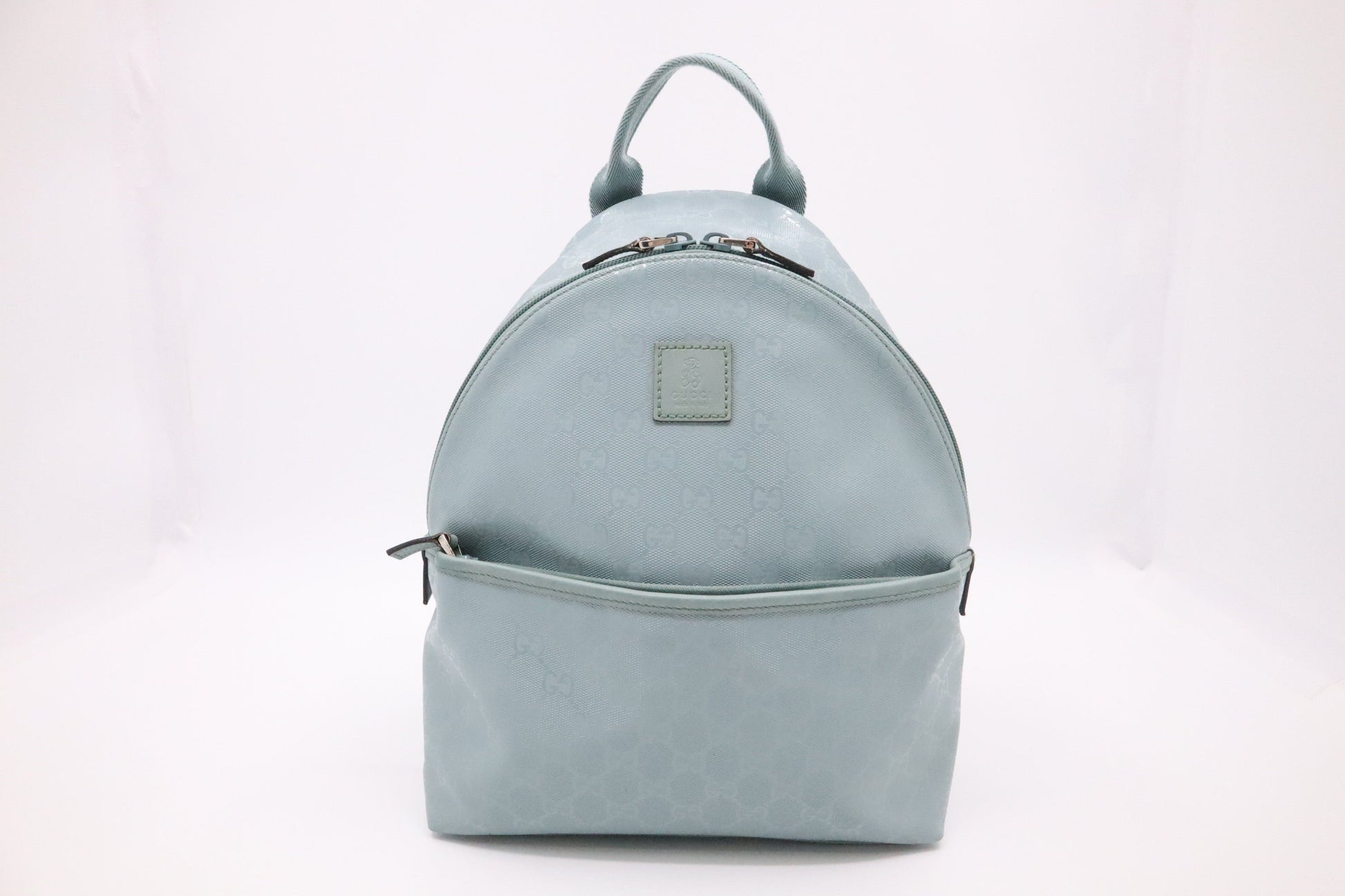 Gucci Backpack In Light Coated Canvas Blue
