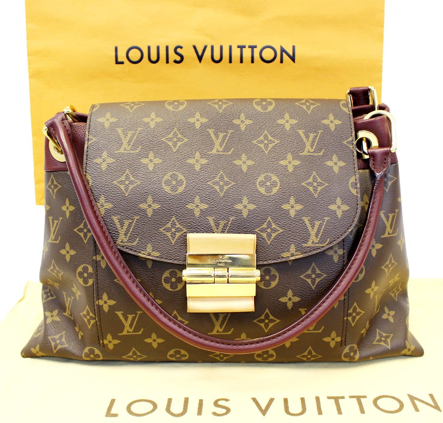 Louis Aurore Olympe Satchel Bag Canvas Monogram Travel Bag