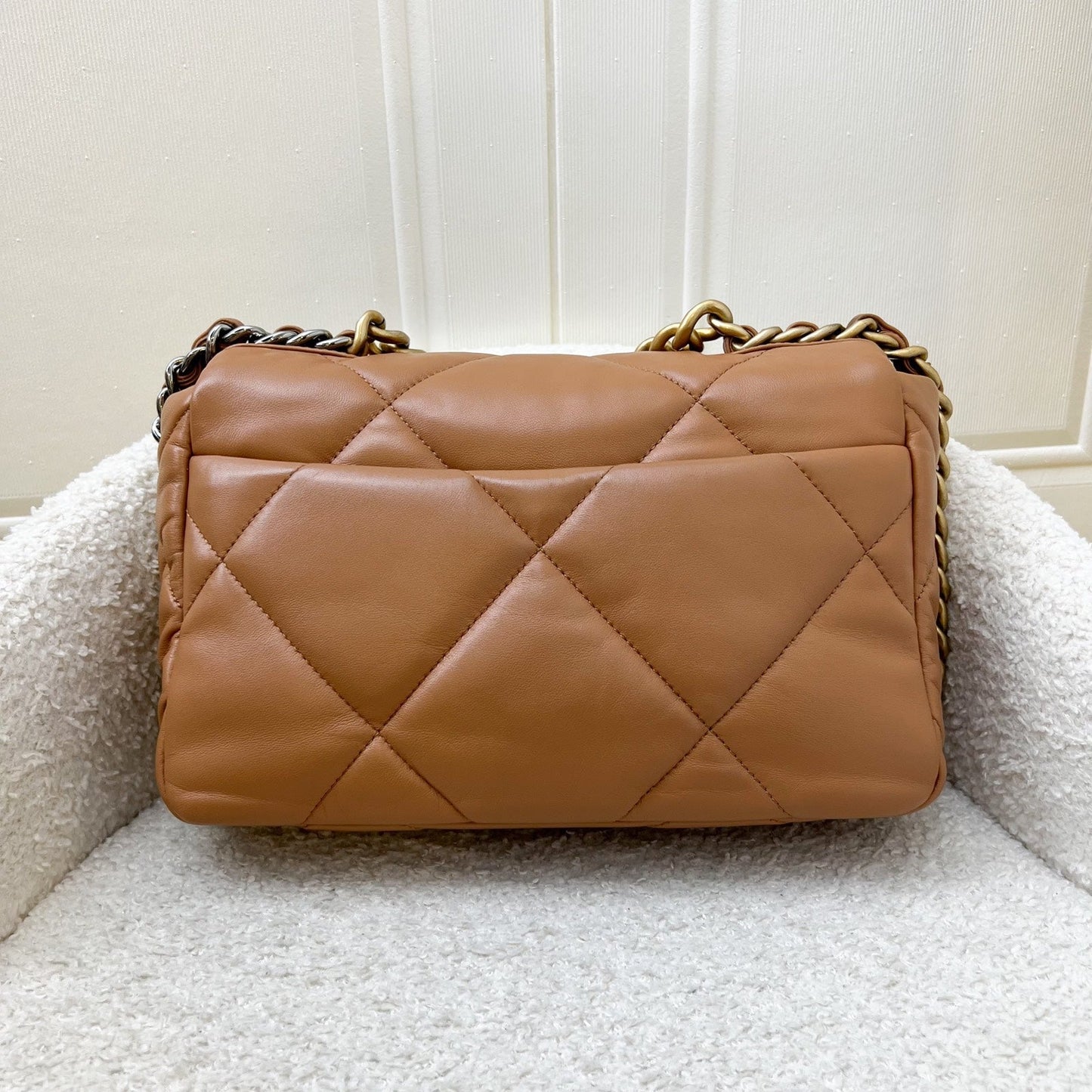 19 Small Flap in Caramel Lambskin and 3-tone HW (Model: ) Accessory Signature