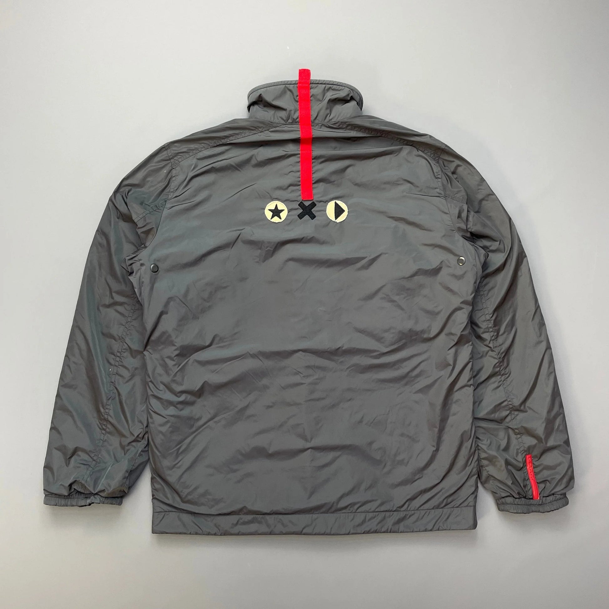 Prada Handbag Sport Reversible Fleece Jacket Nylon