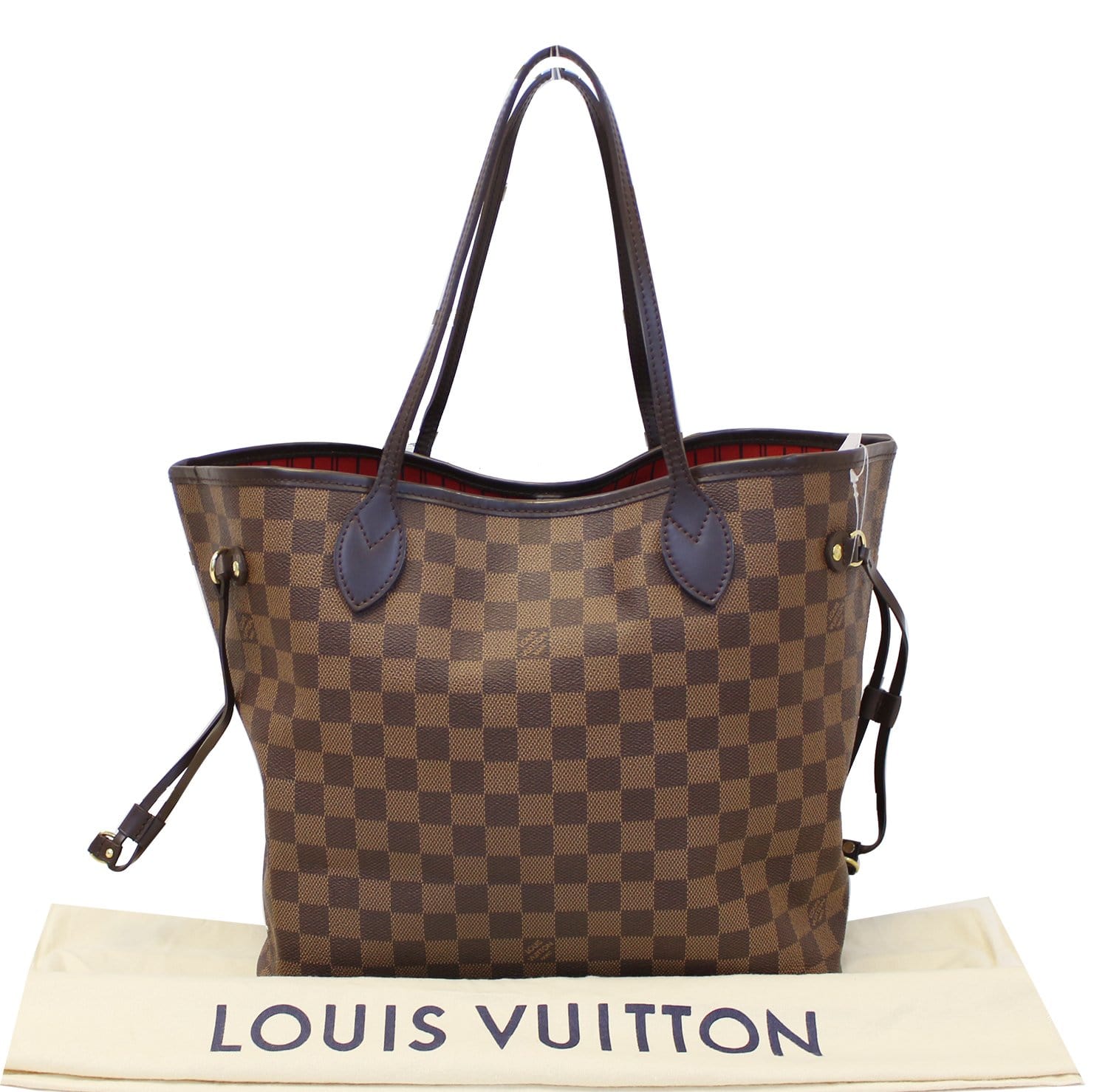 Louis Damier Ebene Neverfull Mm Tote Bag Shoulder Bag