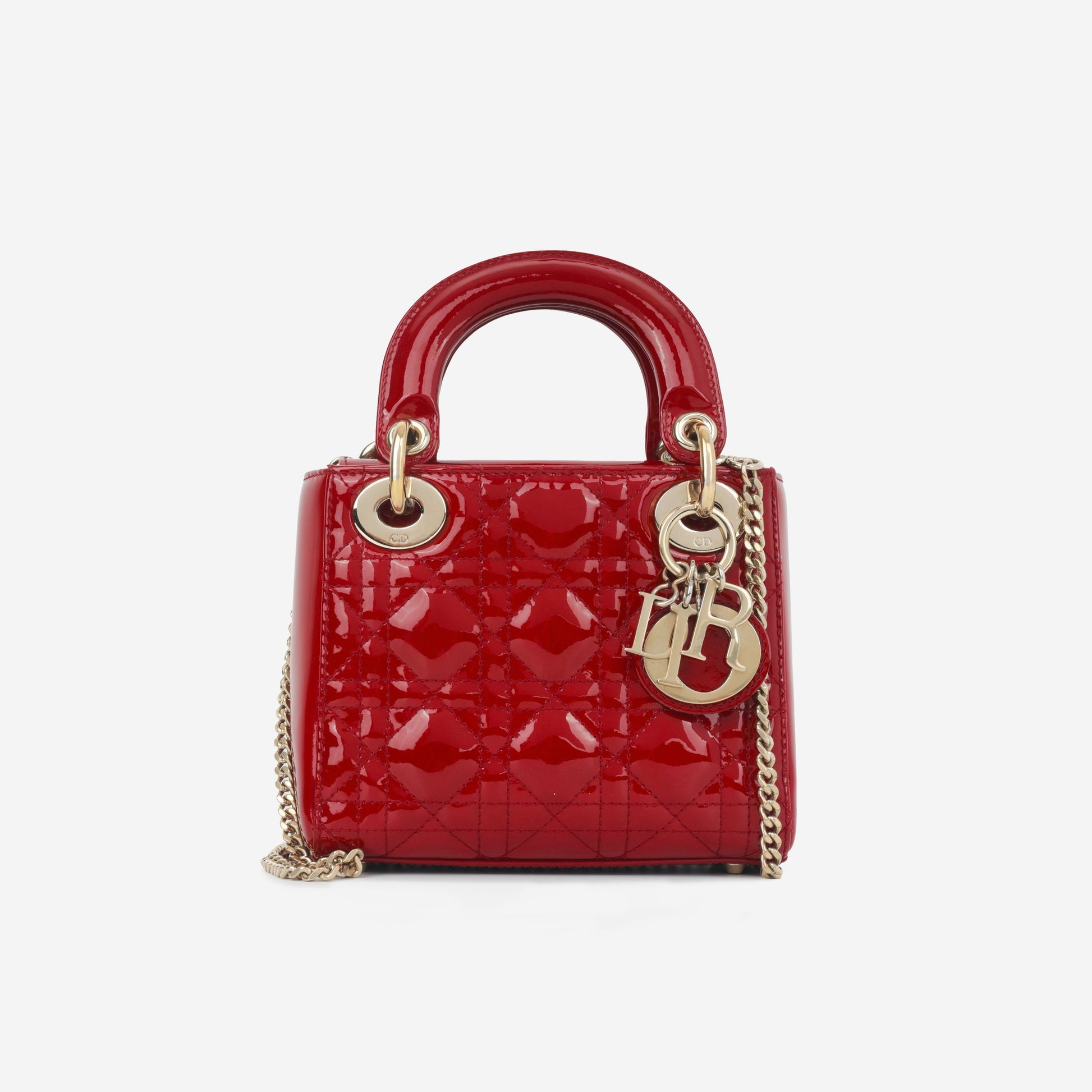 Dior Christian Lady Crossbody Bag Mini Cghw 2018 Excellent