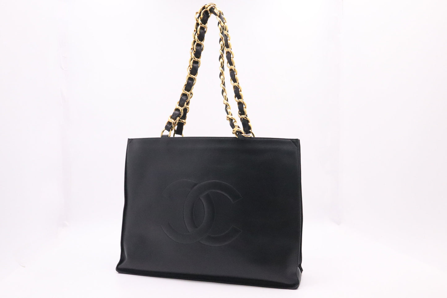 Chanel Black Leather Tote Bag 3