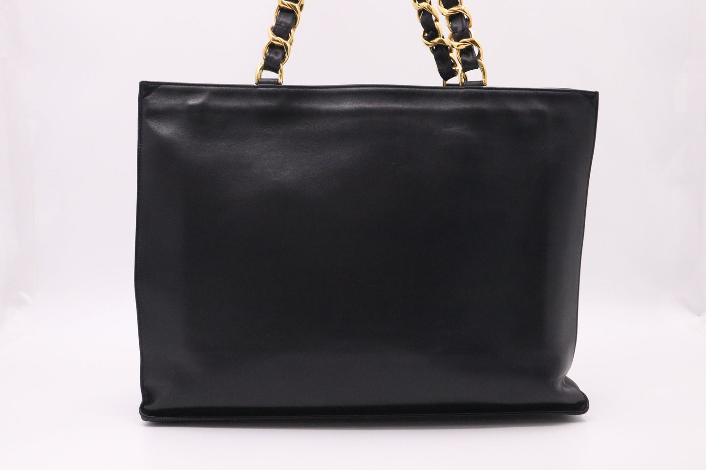Chanel Black Leather Tote Bag 3