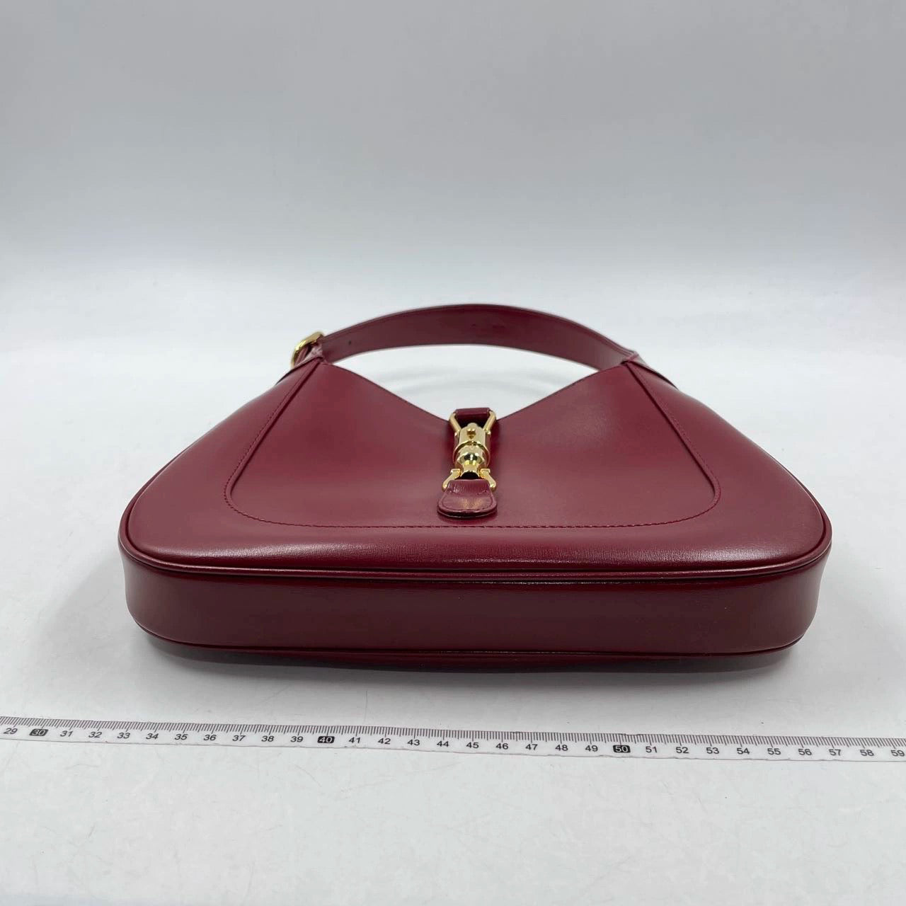 Gucci Jackie Bag With Adjustable Strap Leather Red Travel Bag
