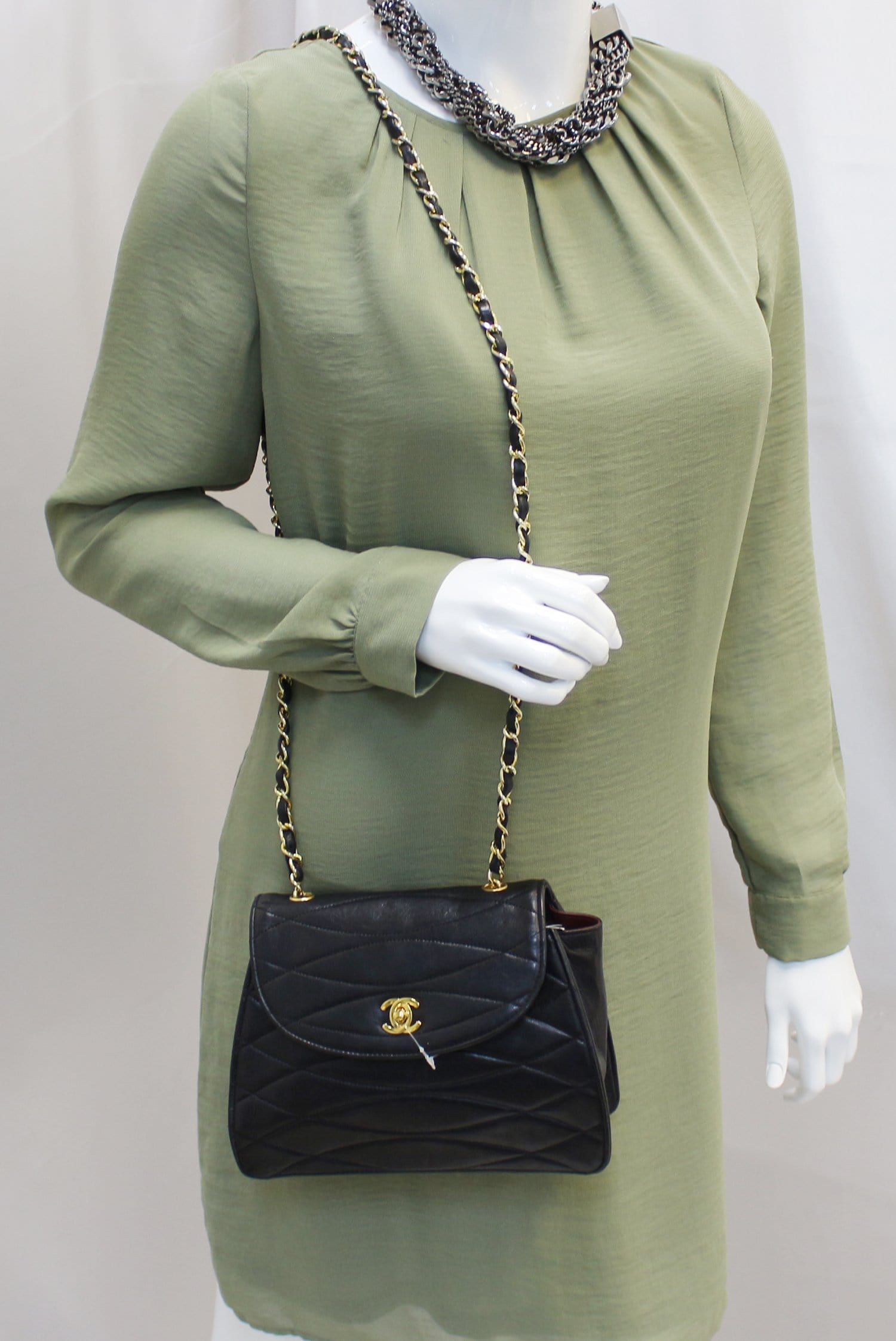 Chanel Rare Wave GHW CC Flap Lambskin Travel Bag