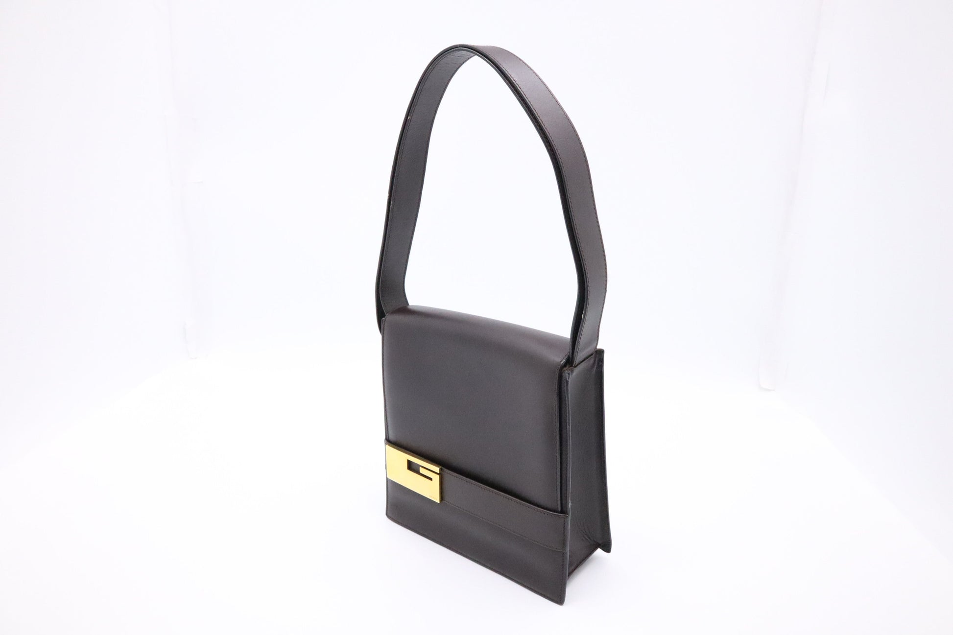 Gucci Brown Leather Shoulder Bag