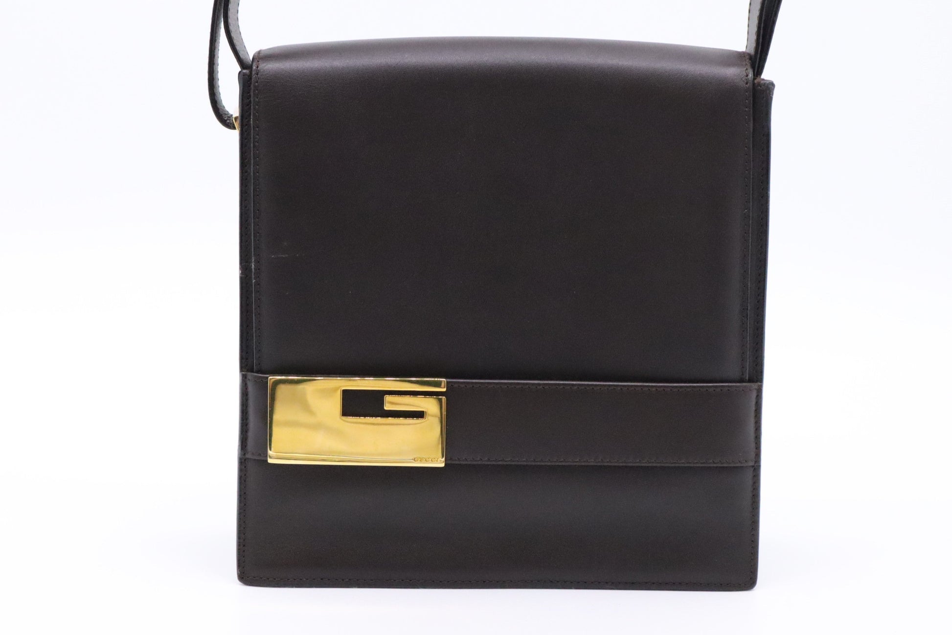 Gucci Brown Leather Shoulder Bag
