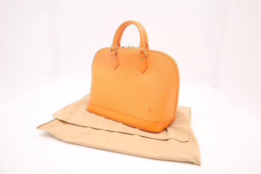 Louis Vuitton Alma PM Mandarin Epi Leather Handbag