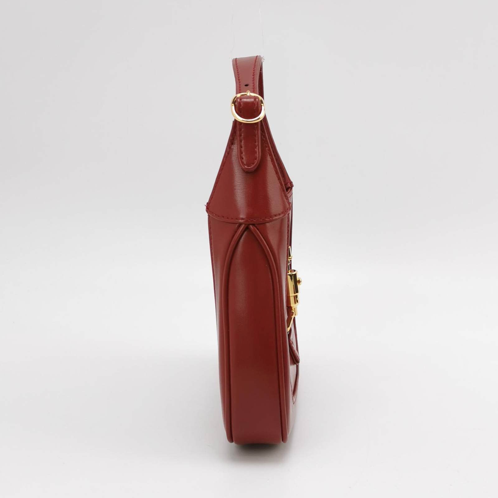 Gucci Jackie Burgundy Two Way Carry Leather Mini Bag