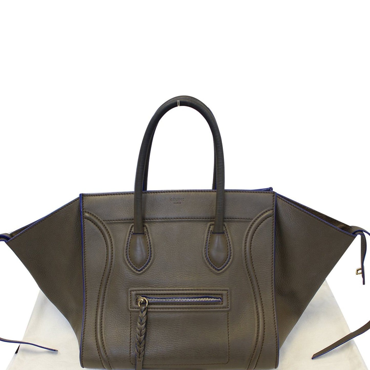 Phantom Luggage Olive Bicolor Grained Bag Leather Green Travel Bag