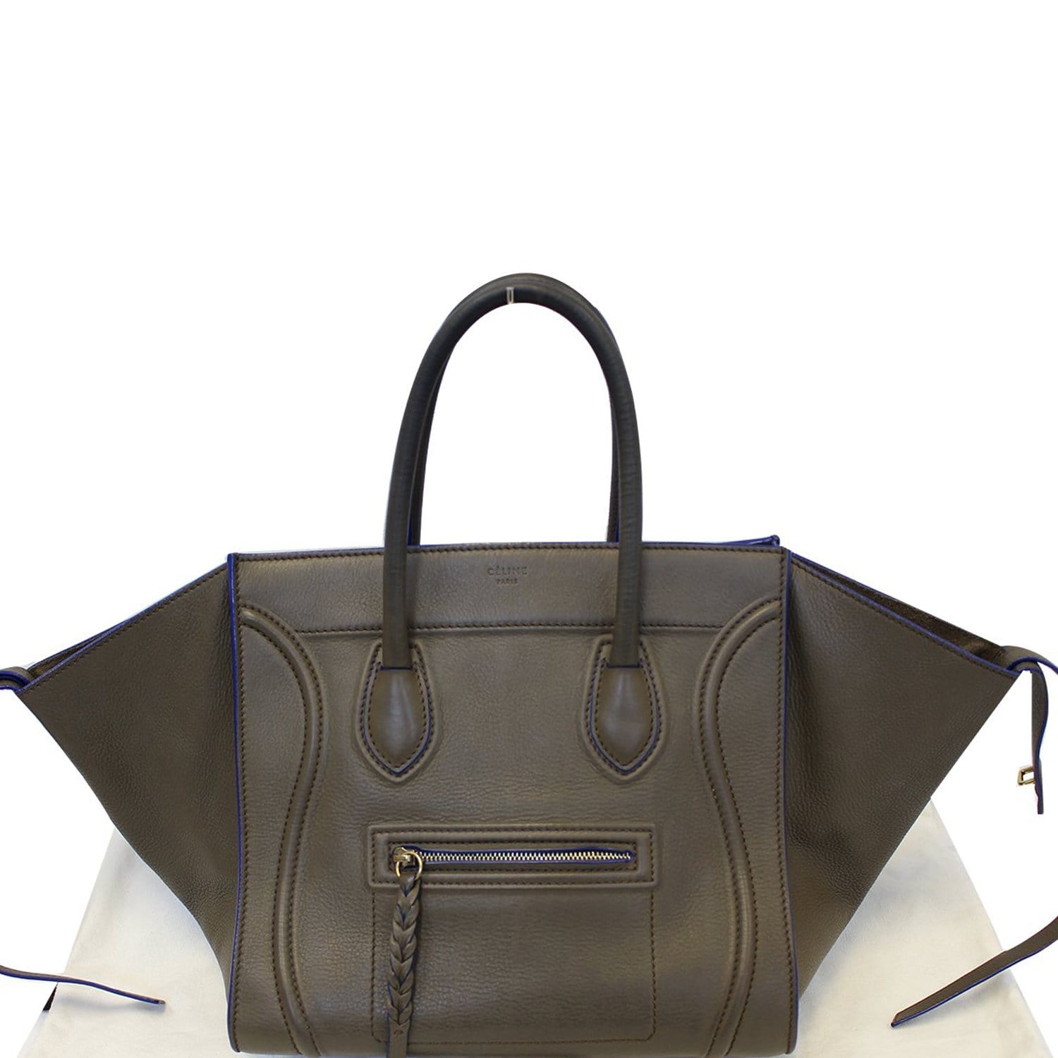 Phantom Luggage Olive Bicolor Grained Bag Leather Green Travel Bag
