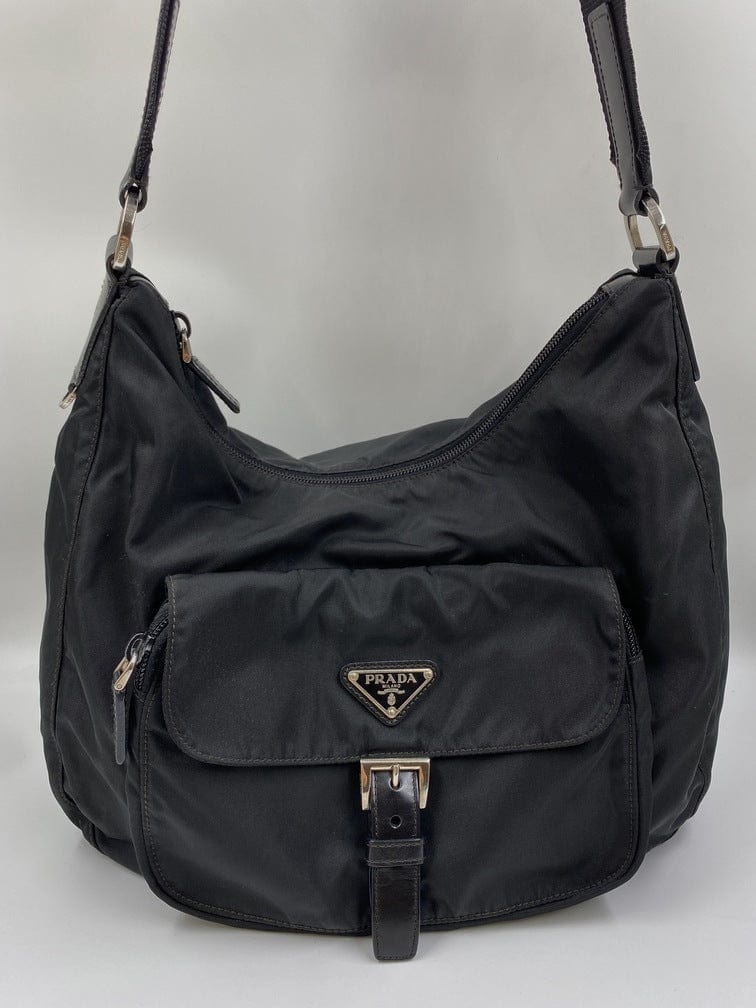 Prada Hobo Nylon Shoulder Bag