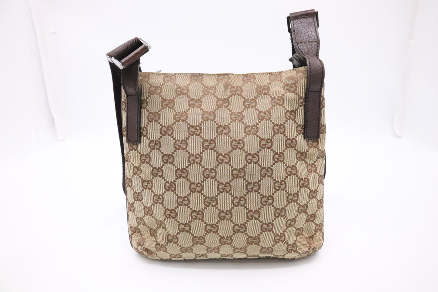 Gucci GG Canvas Brown Crossbody Bag
