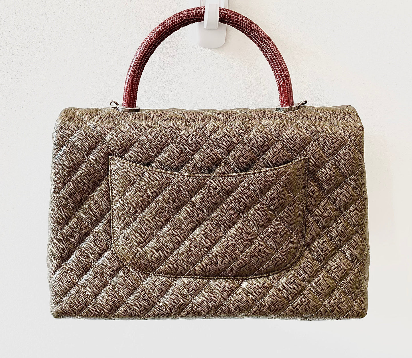 Chanel COCO CAVIAR QUILTED LIZARD HANDLE Handbag