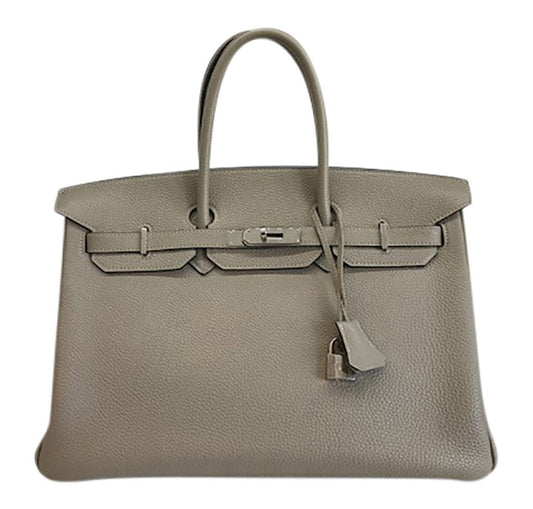 Hermes Birkin Gris Tourterelle Handbag Leather Travel Bag