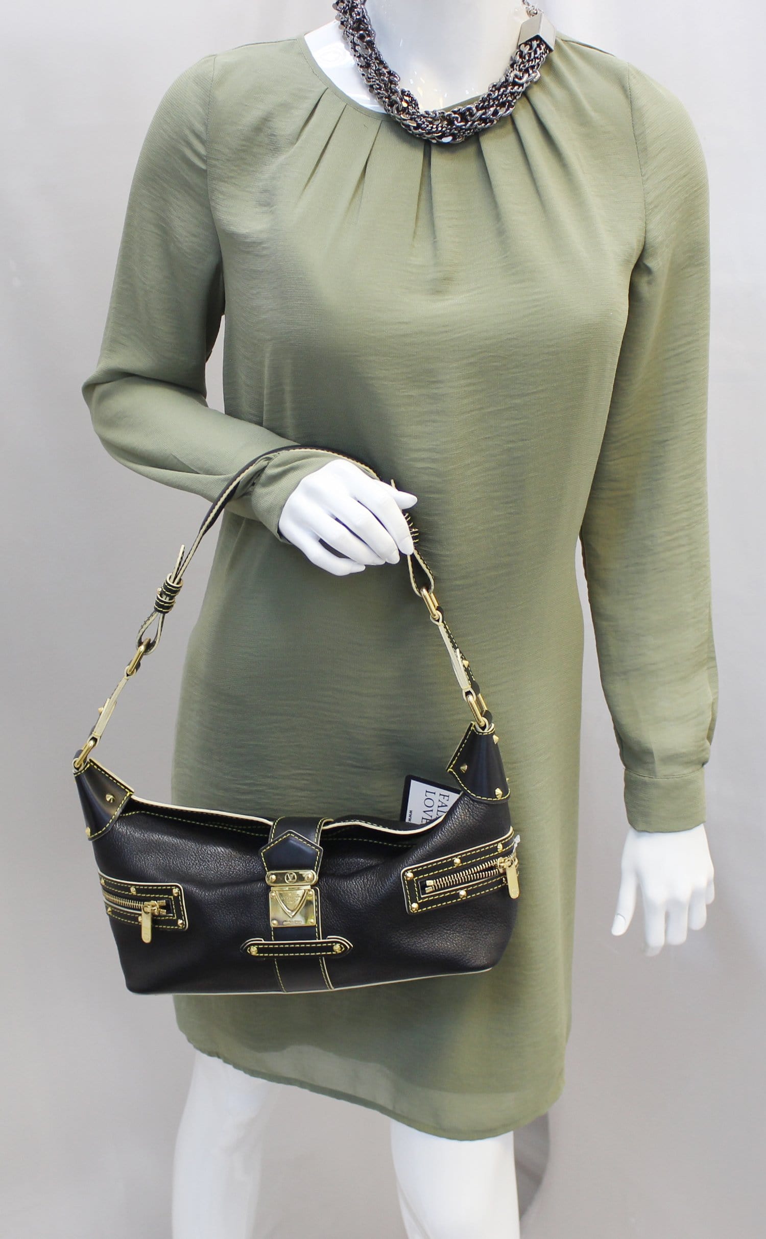 Louis Suhali Impetueux Shoulder Bag Leather Black