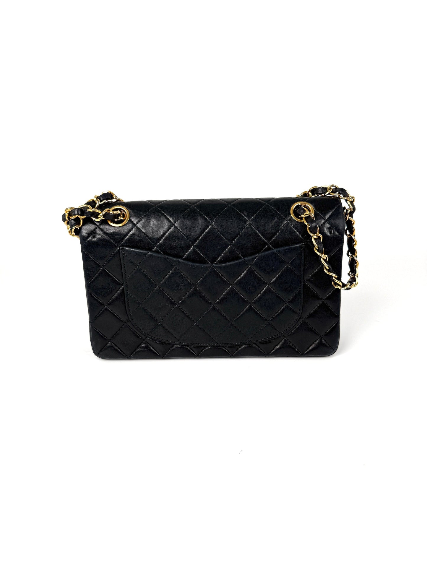 Chanel Small Classic Quilted Lambskin Leather Double Flap Bag
