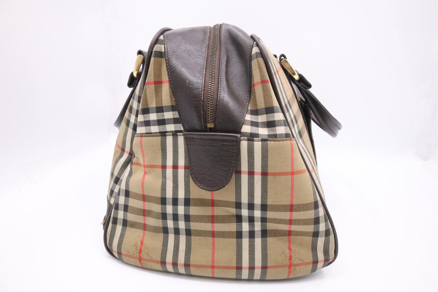 Burberry Haymarket Check Travel Bag In Nova Check Canvas