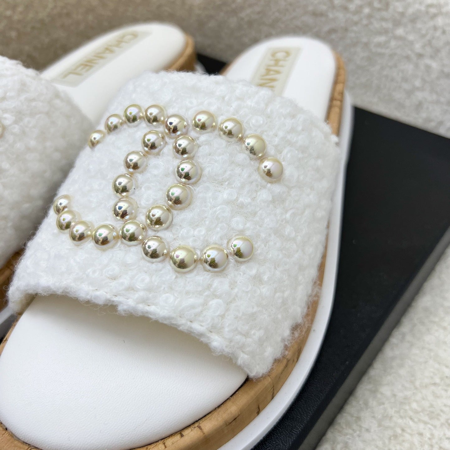 Chanel Sandals in White Sz 37 (Model: )