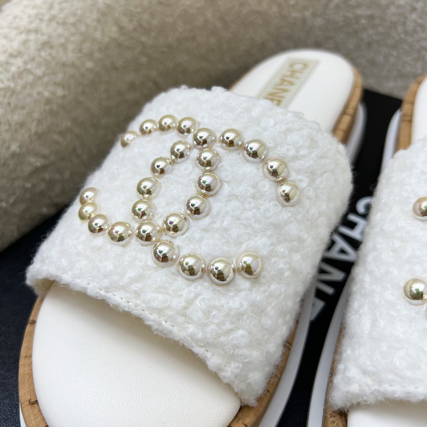 Chanel Sandals in White Sz 37 (Model: )