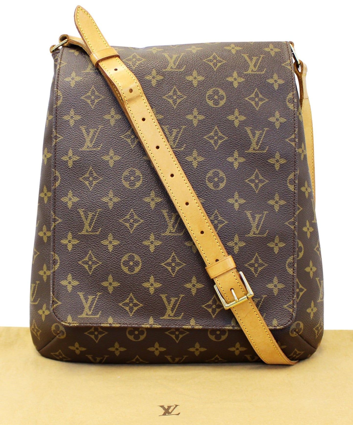 Louis Mtte Salsa Gm Crossbody Bag Canvas Monogram