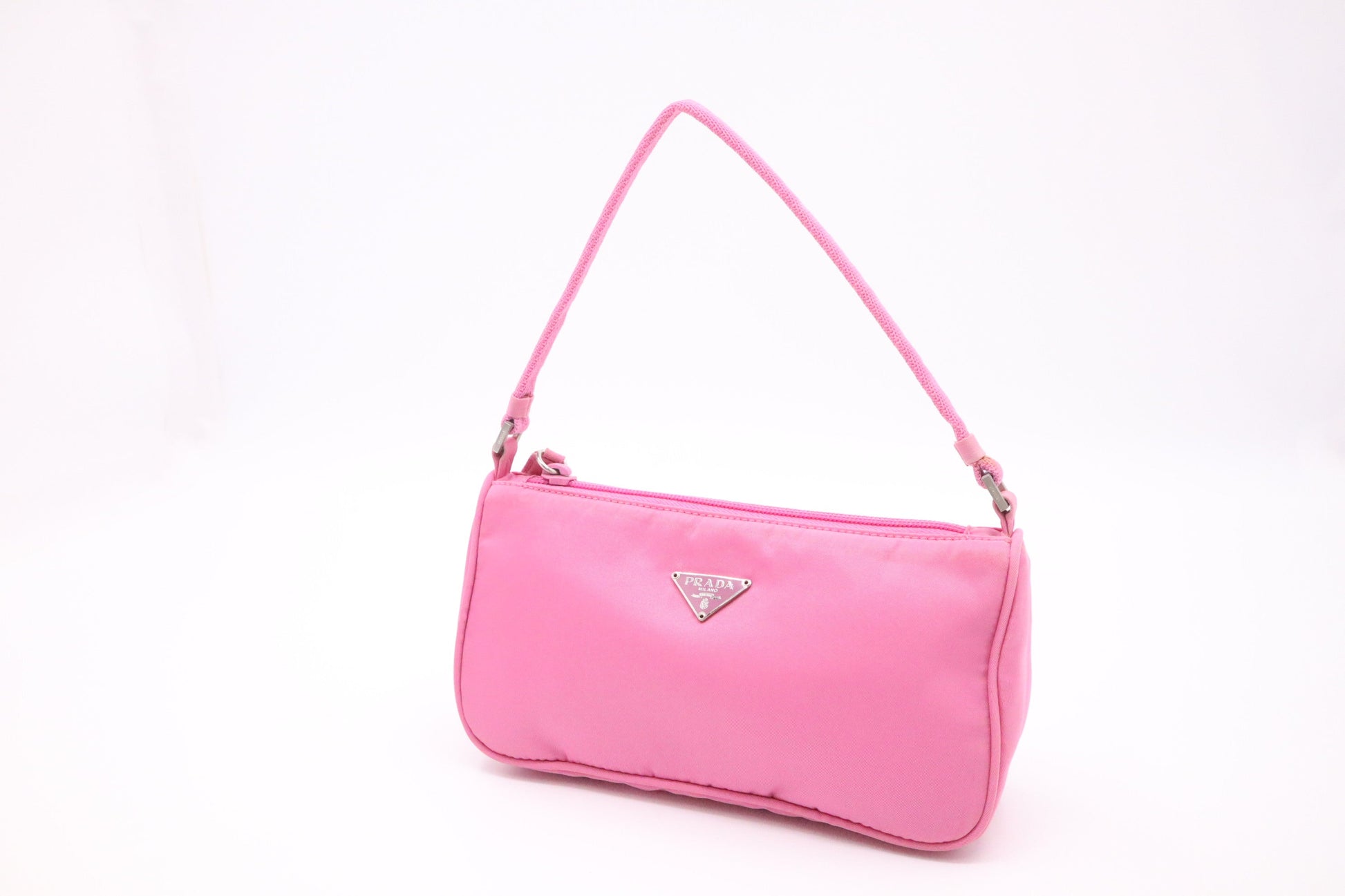 Prada Shoulder Bag In Nylon Pink