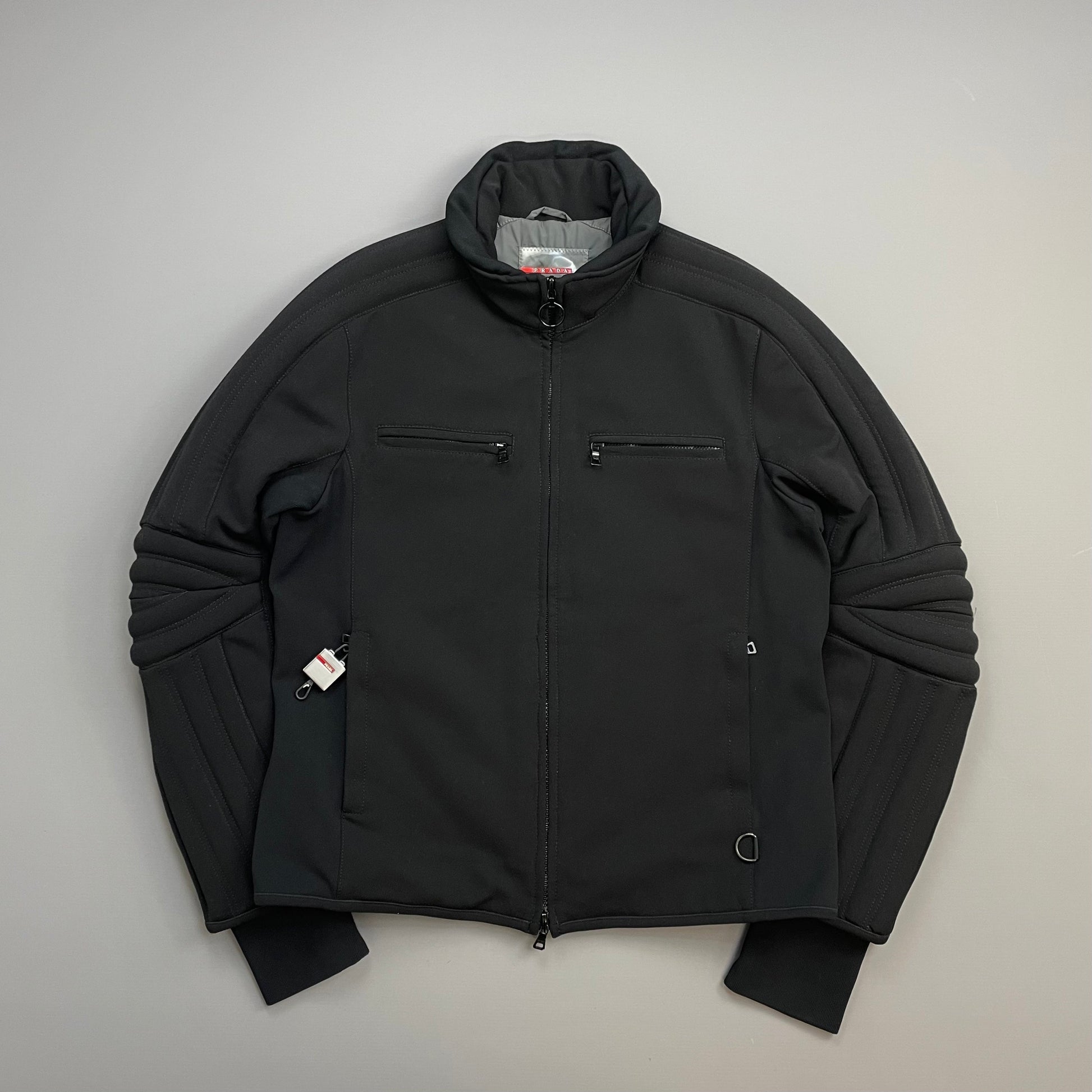 Prada Handbag Sport 00s Padded Technical Ski Jacket Black