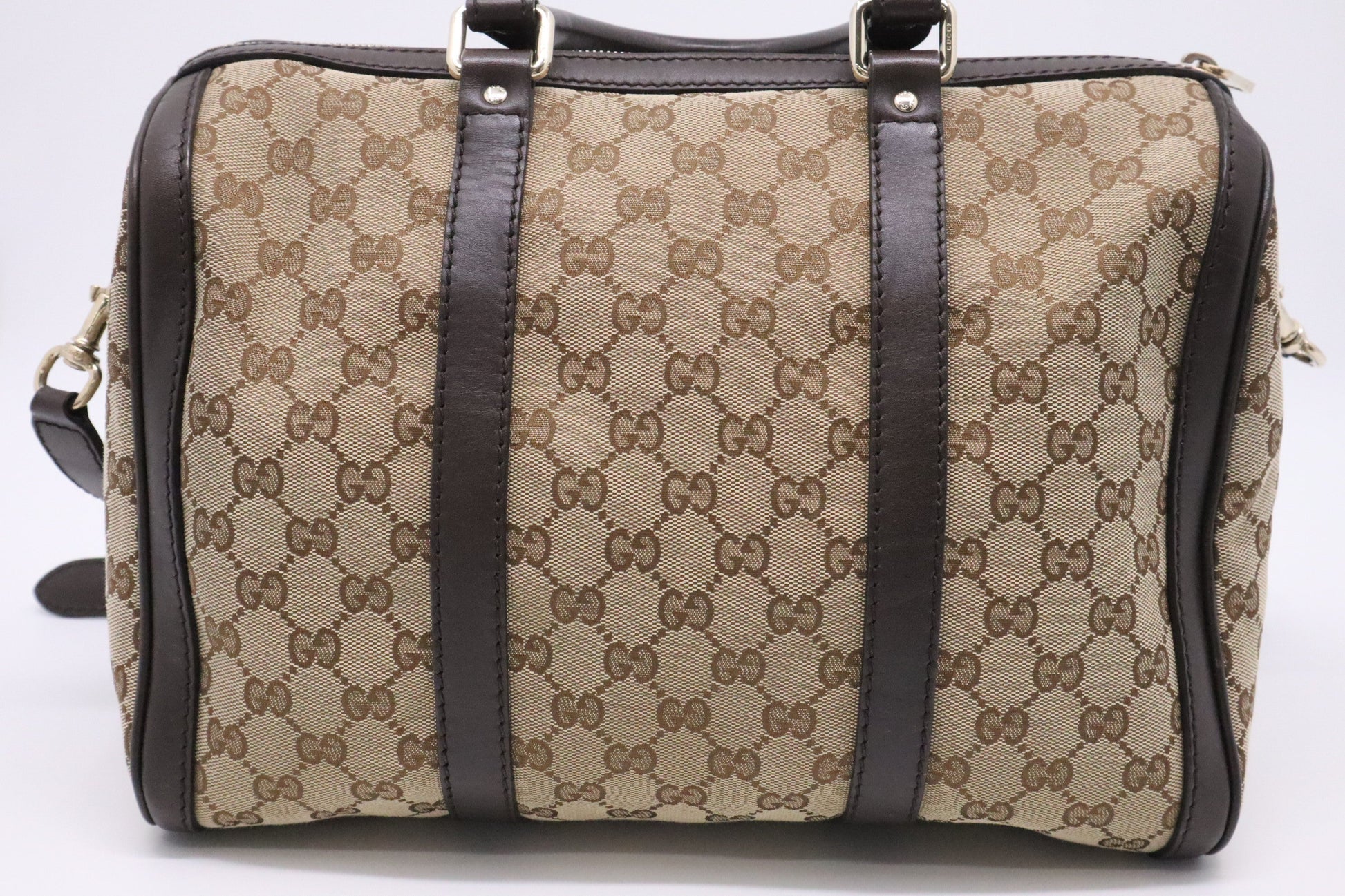 Gucci Boston GG Canvas Brown Handbag