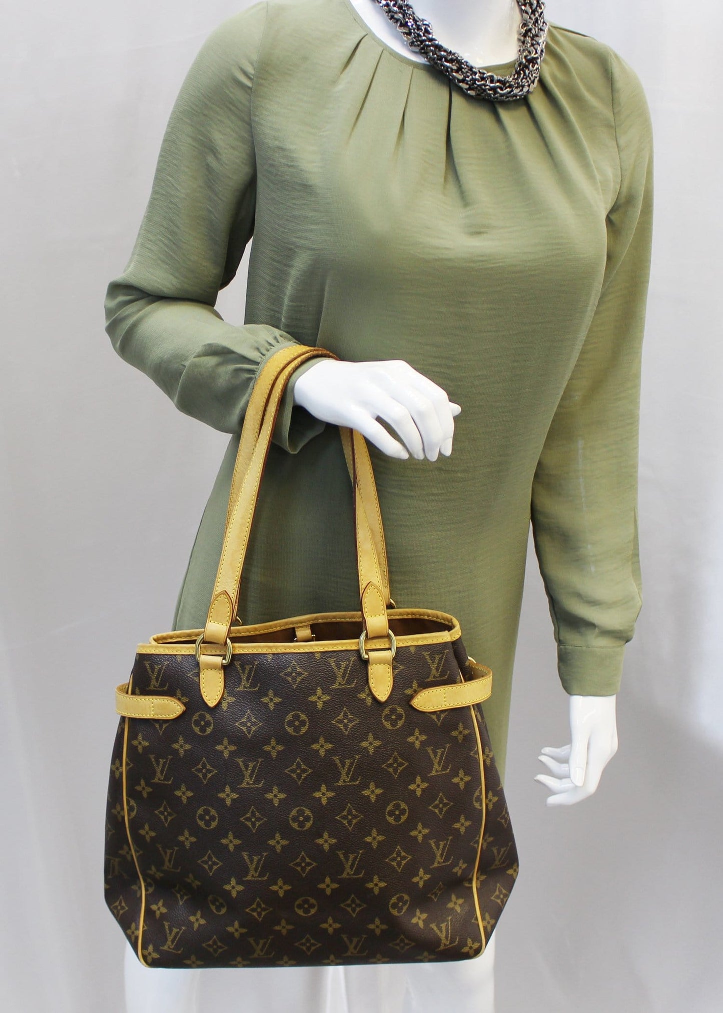 Louis Batignolles Vertical Shoulder Bag Monogram