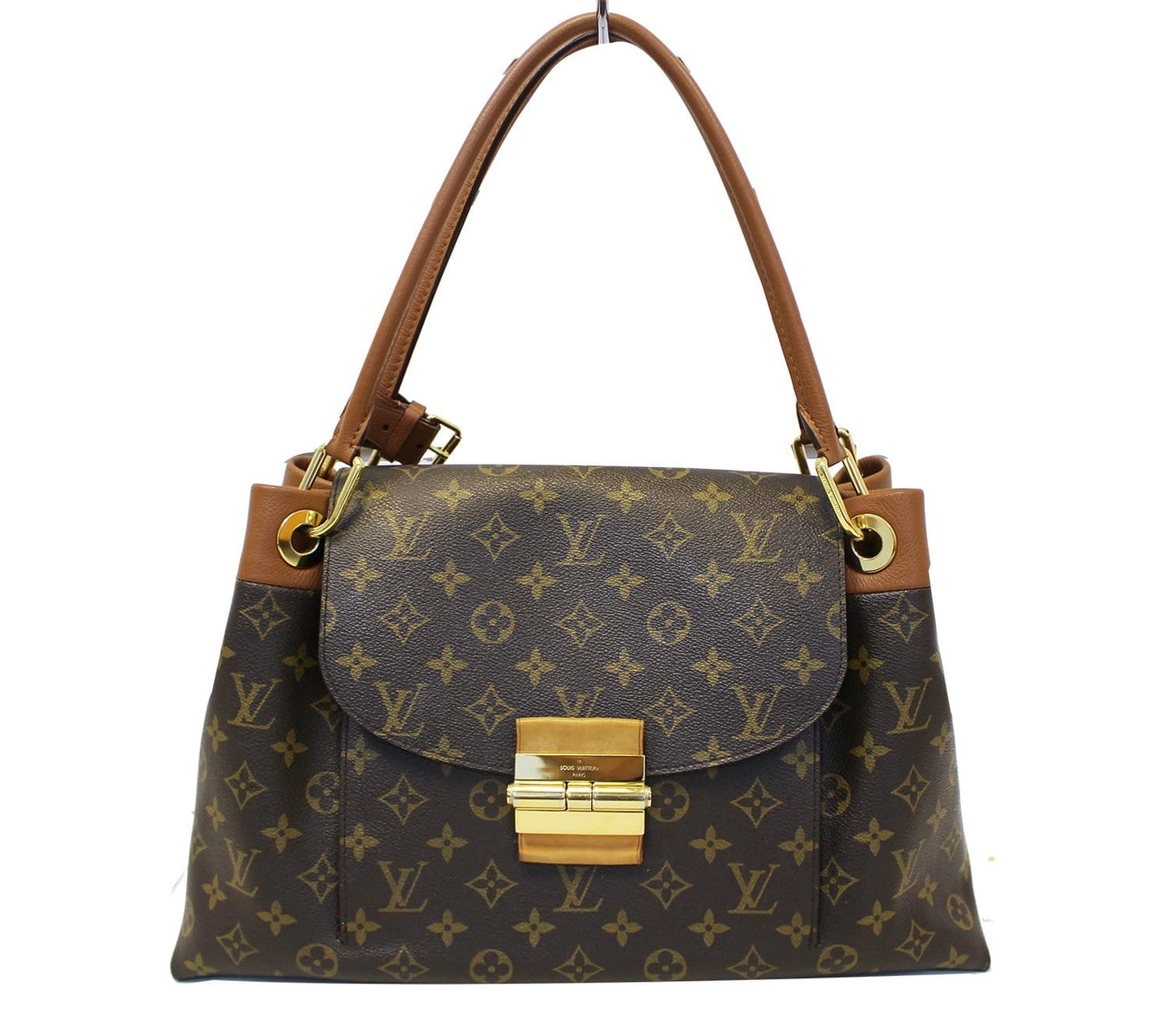 Louis Camel Olympe Satchel Bag Canvas Monogram Travel Bag