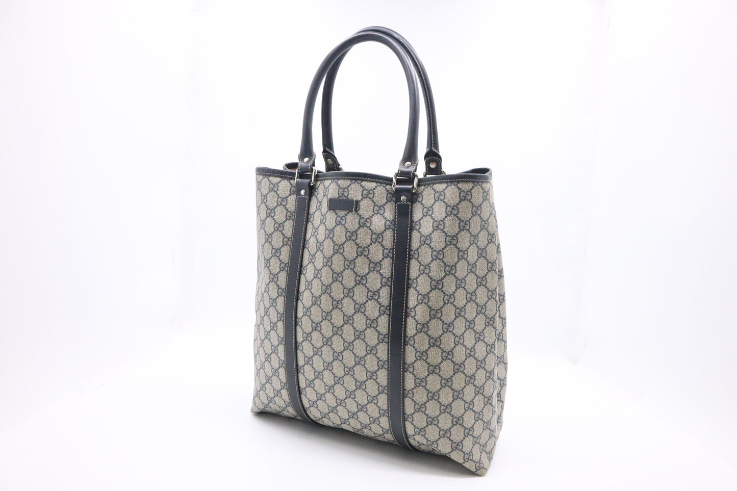 Gucci GG Supreme Canvas Navy Tote Bag