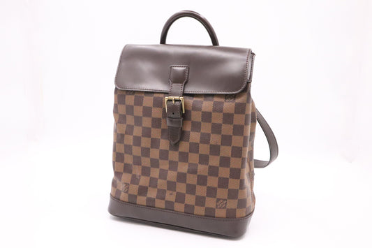 Louis Vuitton Soho Backpack Ebene Canvas Damier